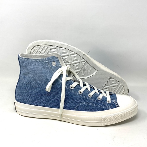 Converse All Star Chuck 70 High Top Light Denim Canvas Men’s Sneakers 165648C - Picture 5 of 9